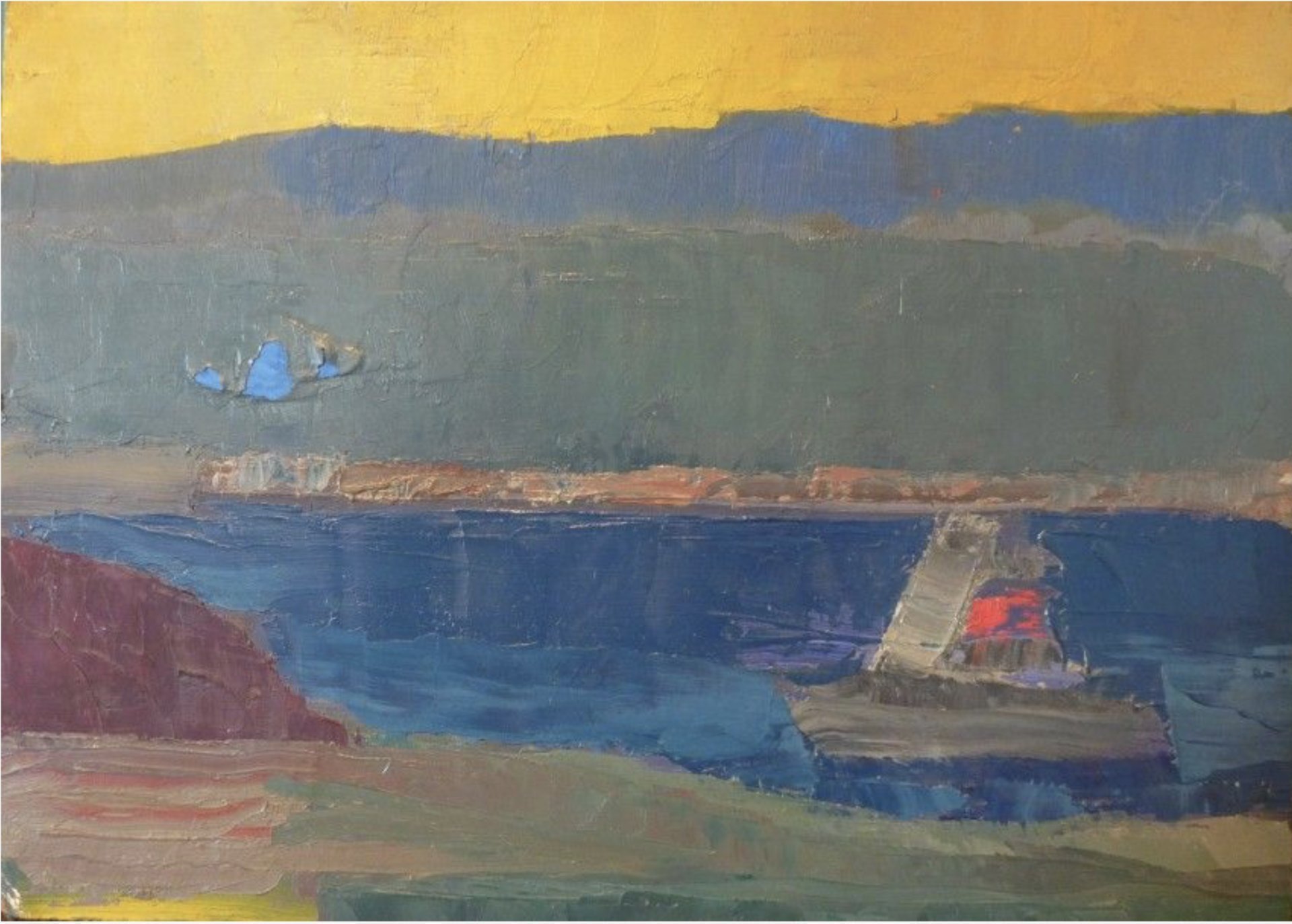 Voilier près des côtes